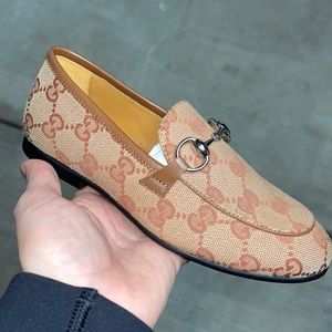 Gucci Children’s Canvas Loafers